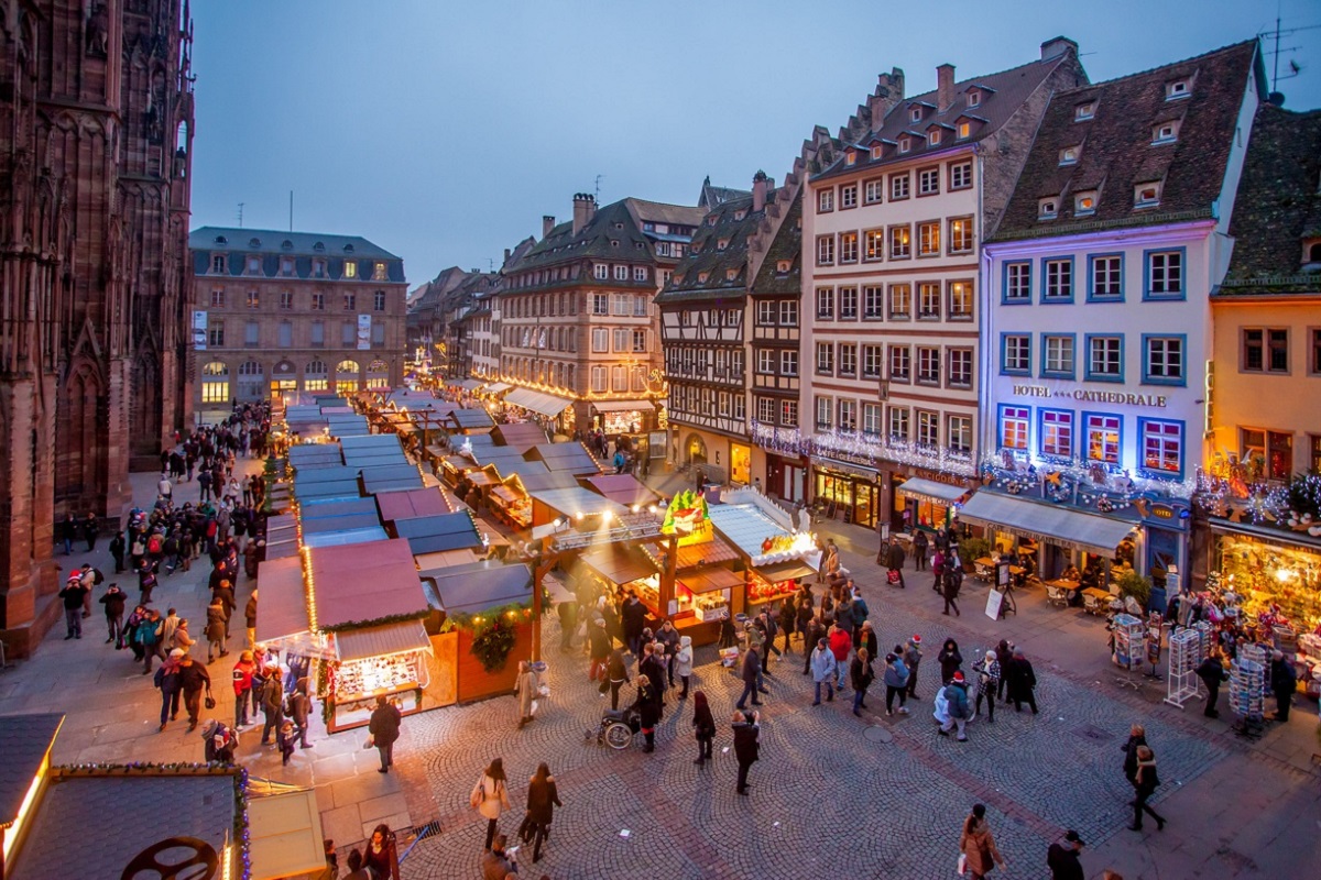 strasbourg cathédrale marché de noël