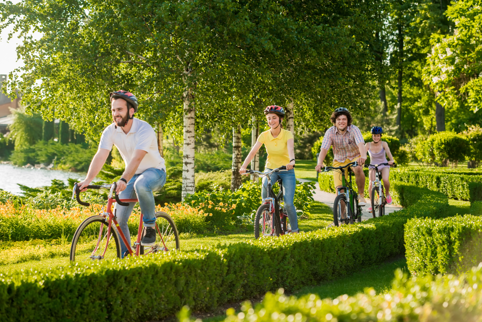 fietsen in de natuur