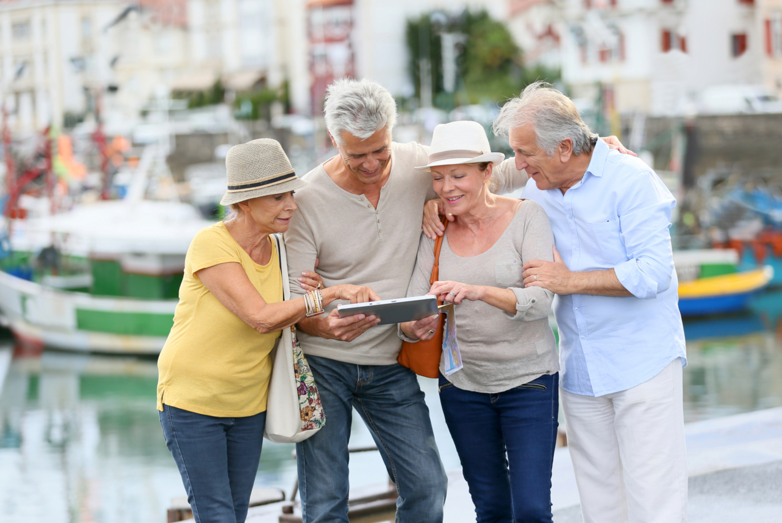 seniors touristes groupe