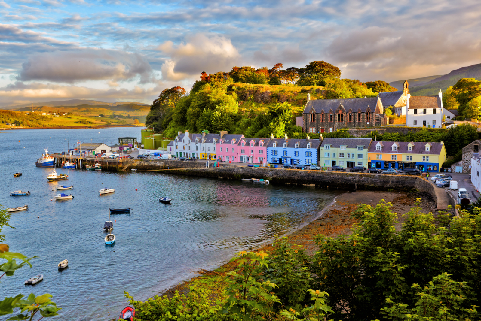 portree isle of skye in schotland