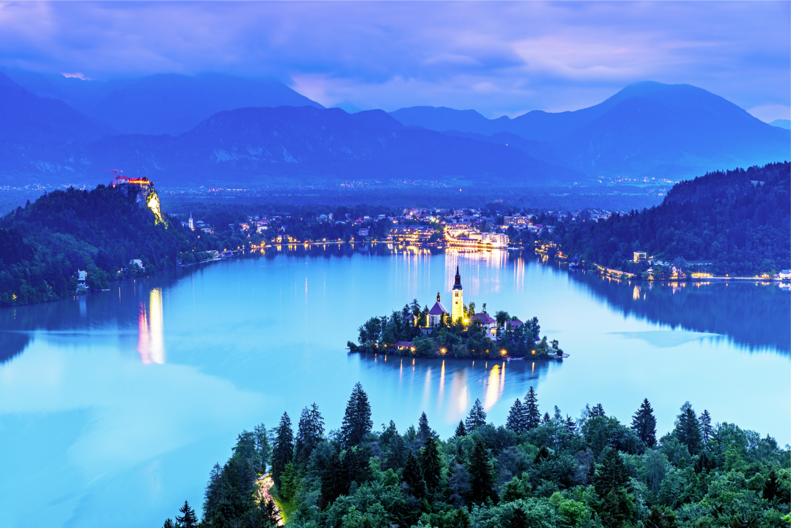 bled slovenie aerial