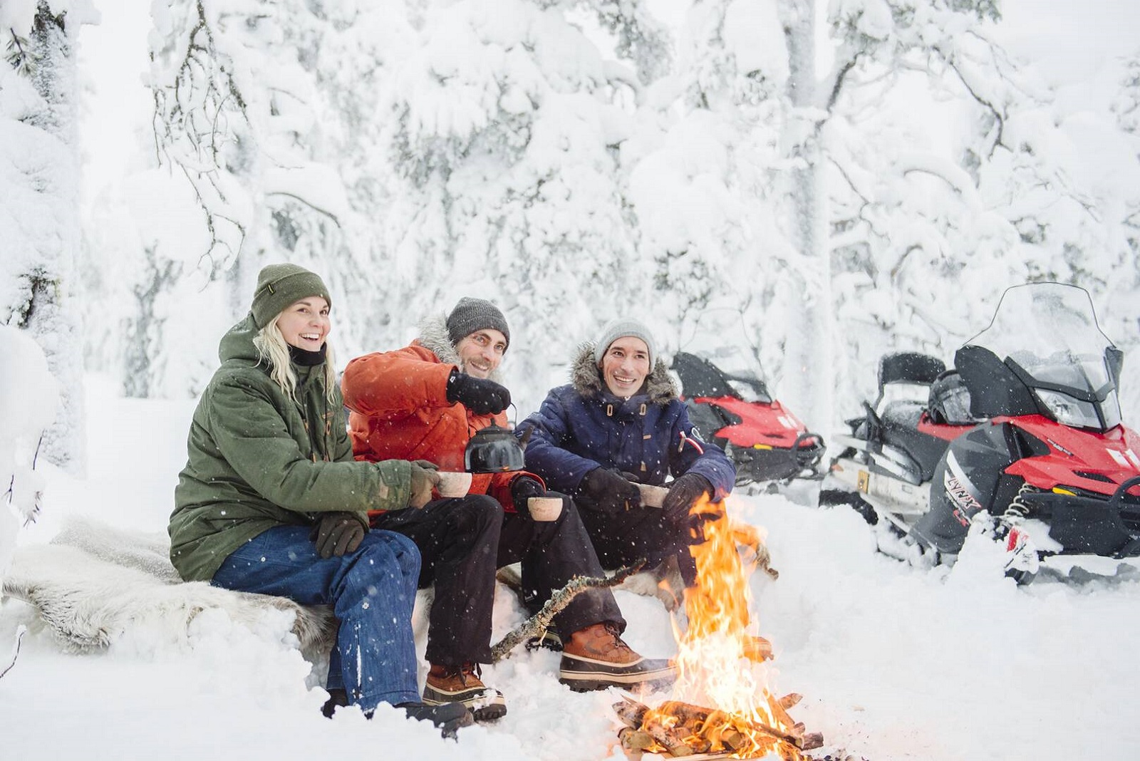 sneeuwscootersafari in lapland