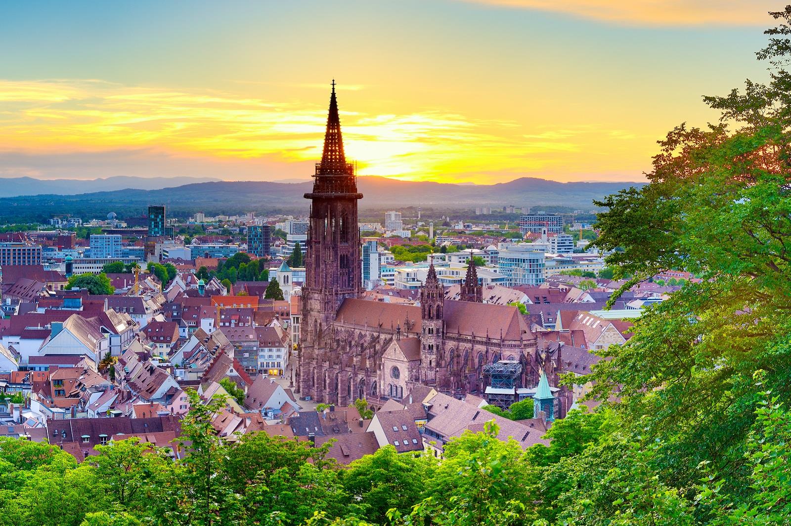 Freiburg im Breisgau stadspanorama