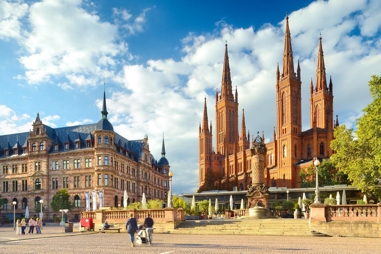 wiesbaden marktkirche en rathaus