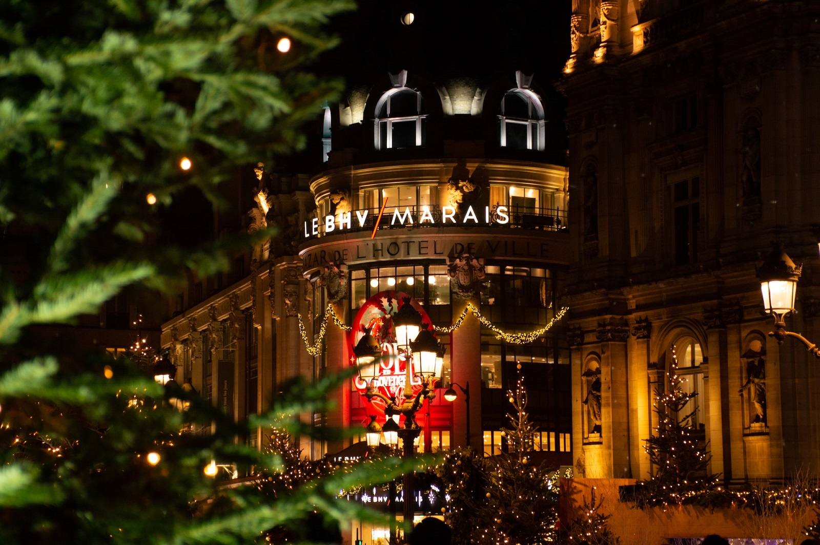 kersttijd in parijs