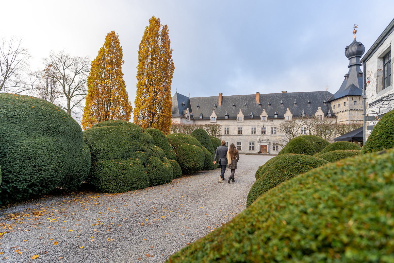 kasteel van chimay in de herfst