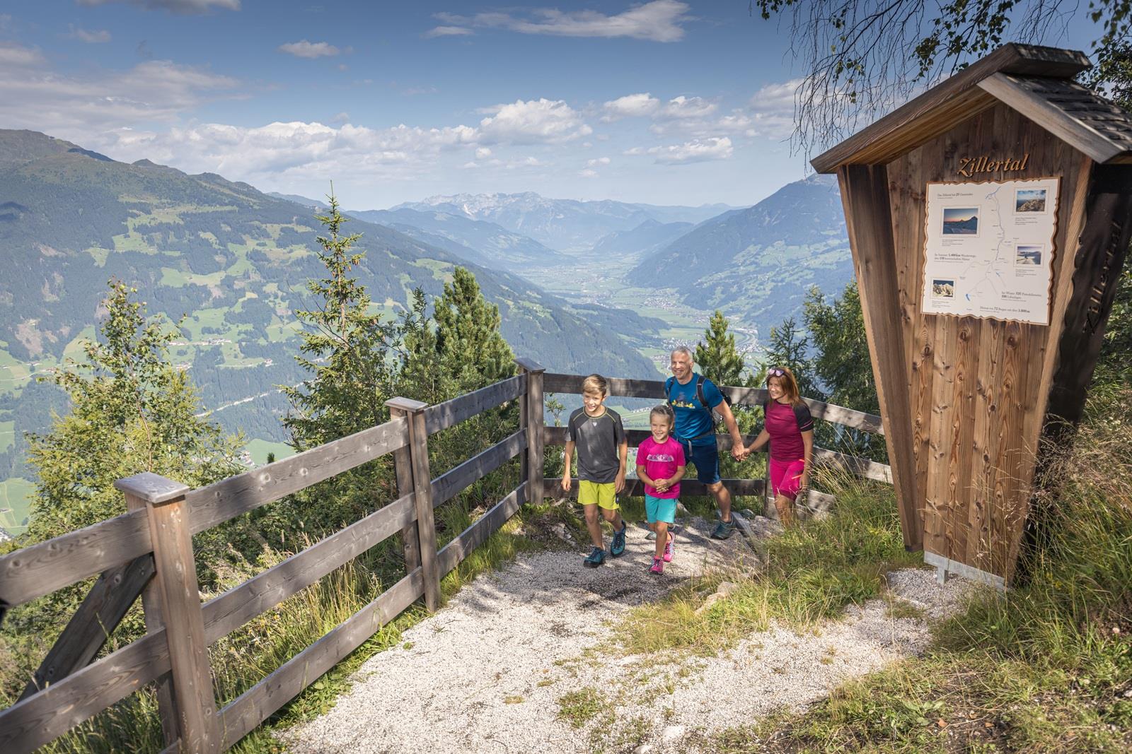 familie in het zillertal