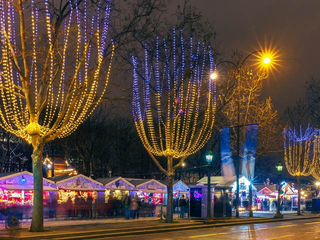 Parijs Frankrijk kerst winter