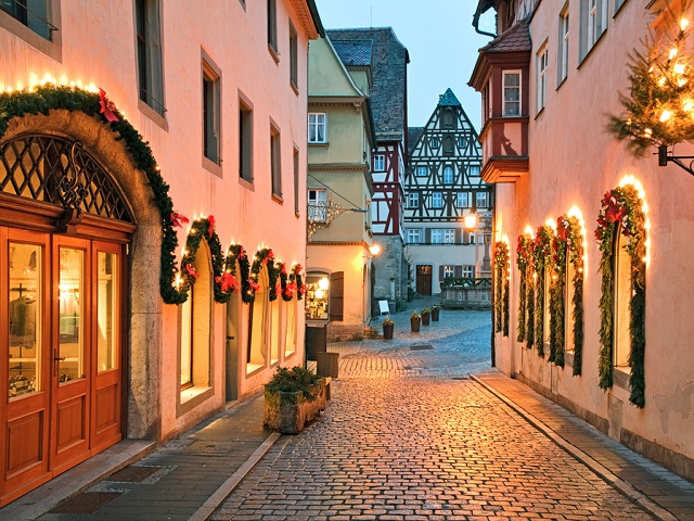 Rothenburg ob der Tauber Duitsland Elzas Kerst