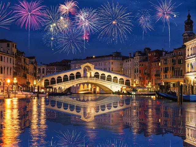 Venetie Italie Vuurwerk